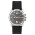 Fastrack Quartz Analog Black Dial Leather Strap Watch for Guys