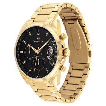 Tommy Hilfiger Quartz Multifunction Black Dial Watch for Men