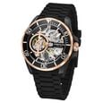 Kenneth Cole Automatic Black Dial Black Silicone Strap Watch For Men - image number 1