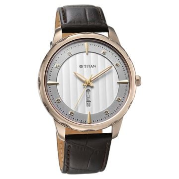 Titan Regalia Opulent Analog with Day and Date White Dial Watch for Men