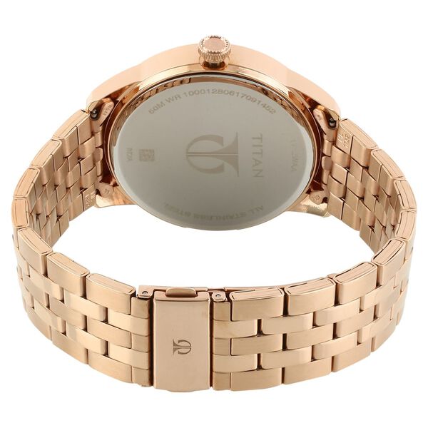Titan Regalia Sovereign Quartz Analog with Date Silver Dial Stainless Steel Strap Watch for Men - image number 3