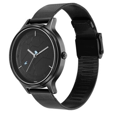 Fastrack Thor Quartz Analog Black Dial Stainless Steel Strap Watch for Girls