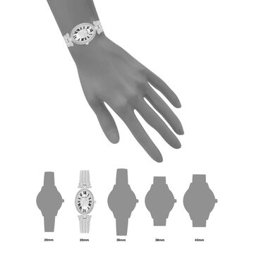 Anne Klein Quartz Analog White Dial Silver Metal Strap Watch For Women