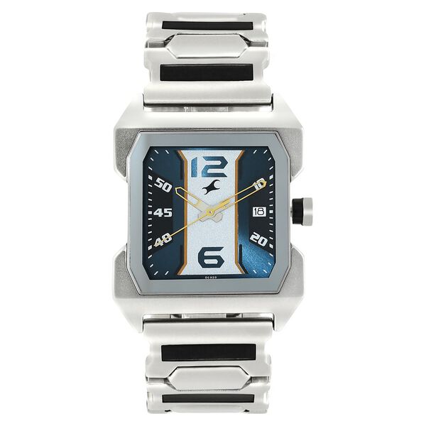 Fastrack Hitlist Quartz Analog with Date Blue Dial Stainless Steel Strap Watch for Guys - image number 1