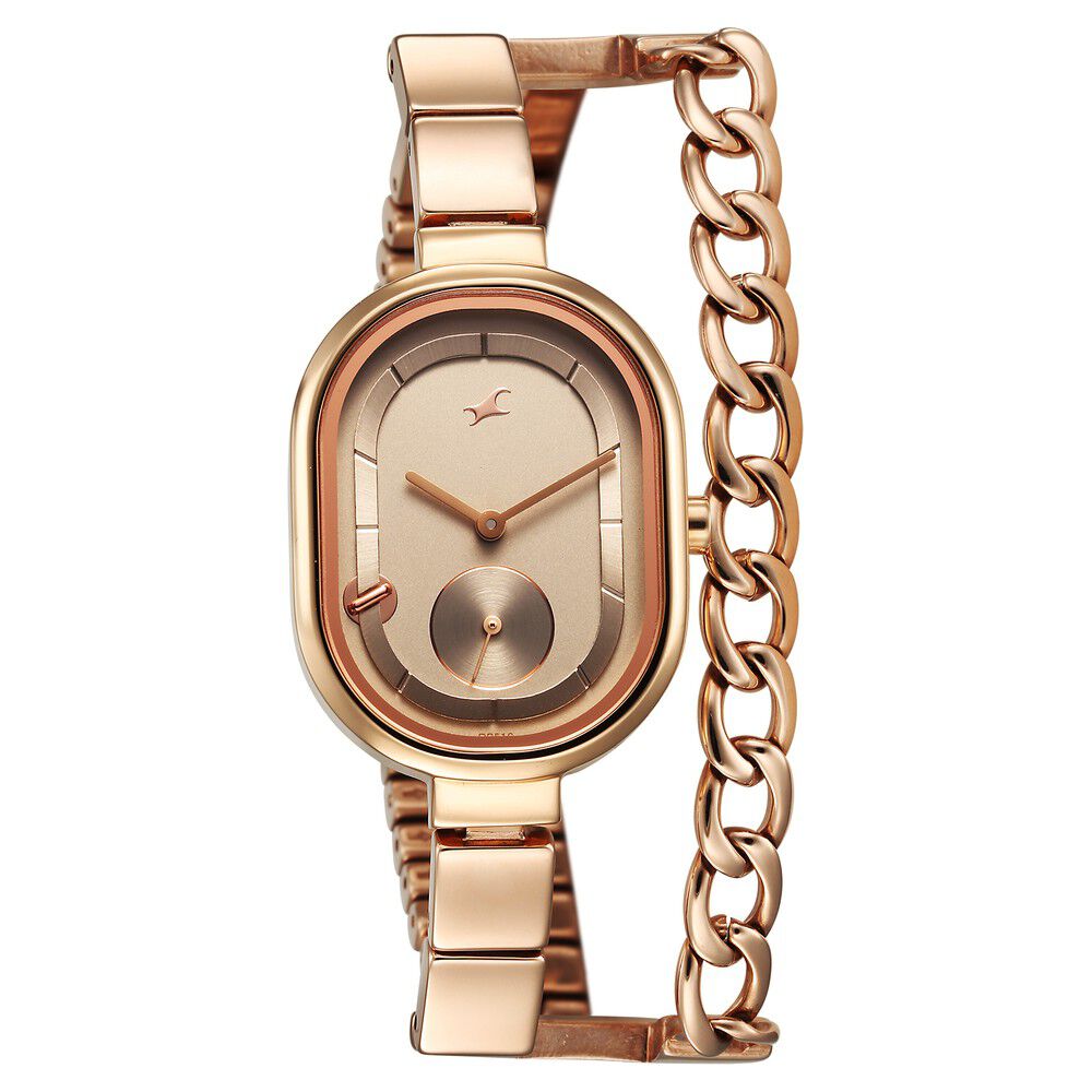 Buy Online Fastrack Maximinimal Quartz Analog Grey Dial Stainless Steel Strap Watch for Girls 6297wm01 Titan