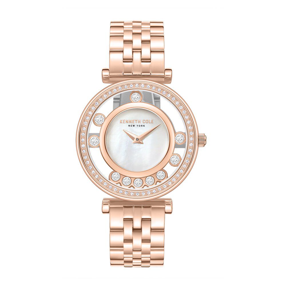 Kenneth Cole Quartz Analog Mother of Pearl Dial Stainless Steel Strap Watch For Women-image-37