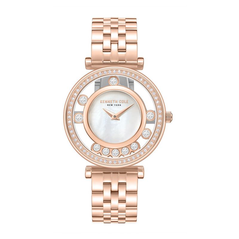 Kenneth Cole Quartz Analog Mother of Pearl Dial Stainless Steel Strap Watch For Women