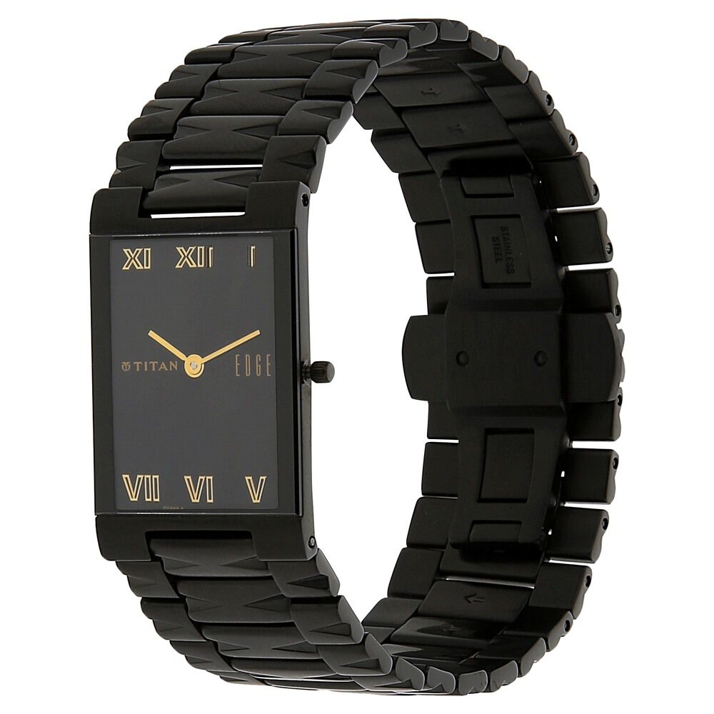 Titan watch in black chain online