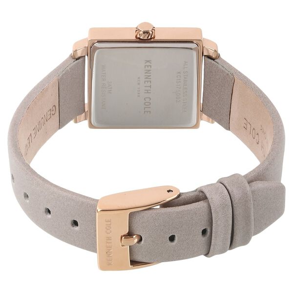 Kenneth Cole Quartz Analog Silver Dial Leather Strap Watch for Women - image number 3