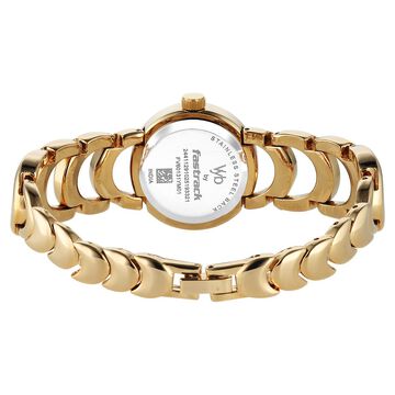 Vyb Bliss By Fastrack Quartz Analog Green Dial Golden Metal Strap Watch For Girls