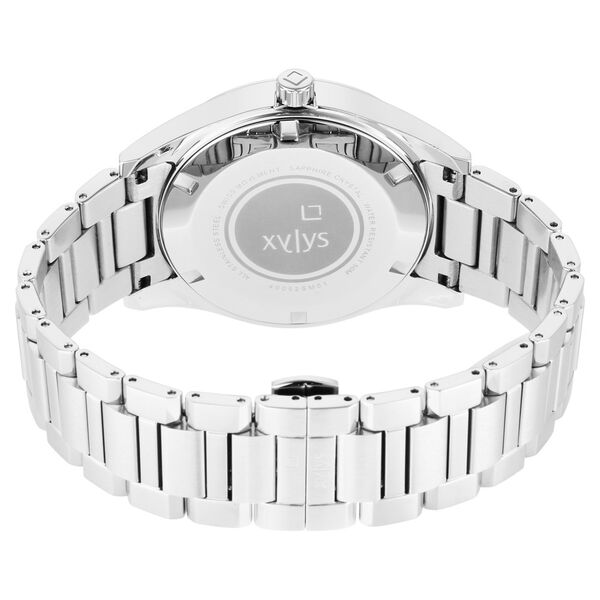 Xylys Swiss Multifunction Silver Stainless Steel Strap Blue Dial Watch For Men - image number 5