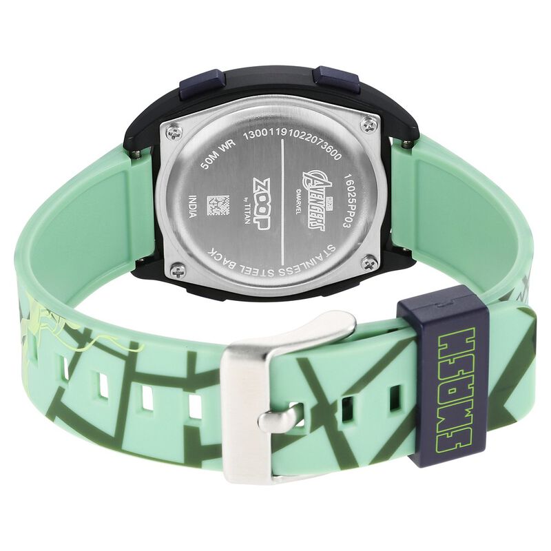 Zoop Marvel Digital Dial Polyurethane Strap with Hulk Character Watch for Kids - image number 5
