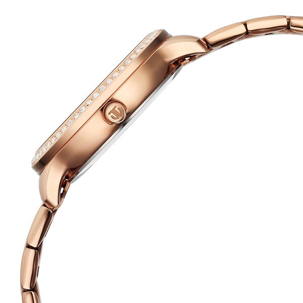 Titan Glamour Quartz Analog Mother Of Pearl Dial Rose Gold Stainless Steel Strap Watch For Women - image number 3