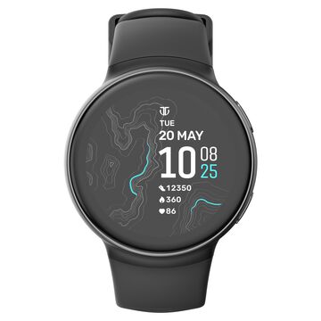 Titan Celestor Swift GPS Smartwatch with Advanced Badminton Mode, Zone Based Training ,AI Brief & Titan Q-Black