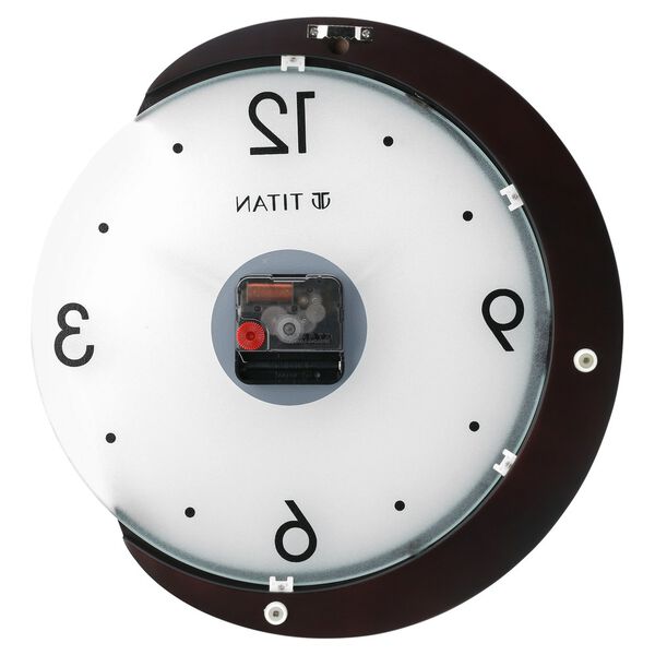 Titan Wooden Half Moon Wall Clock with Glass Dial - 32 cm x 31 cm (Medium) - image number 4