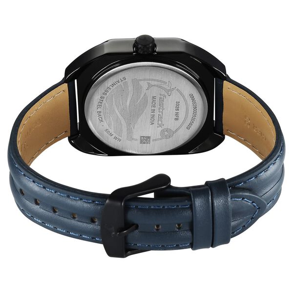 Fastrack Oceanyx Quartz Analog with Date Black Dial Blue Strap Watch For Guys - image number 6