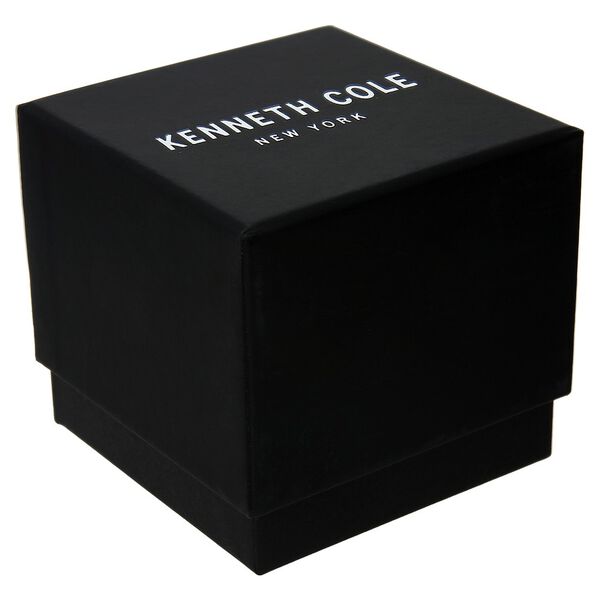 Kenneth Cole Quartz Analog Silver Dial Leather Strap Watch for Men - image number 4