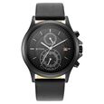 Titan Workwear Black Dial Dual Time Leather Strap watch for Men - image number 1