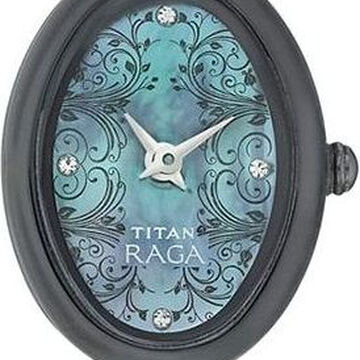 Titan Quartz Analog Mother of Pearl Dial Metal Strap Watch for Women
