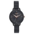 Poze by Sonata Quartz Analog Black Dial Stainless Steel Strap Watch for Women - image number 0