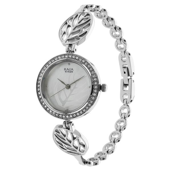 Titan Raga Foliage Mother of Pearl Dial Women Watch With Metal Strap - image number 1