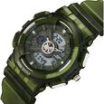 Sonata SF Spectra Quartz Digital Green Dial Translucent Green Polyether Strap Watch For Men - image number 2