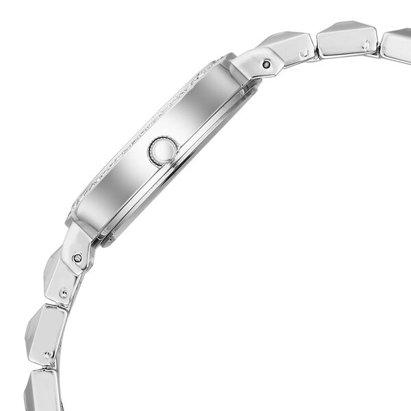 Vyb Enigma By Fastrack Quartz Analog Pink Dial Silver Metal Strap Watch For Girls - image number 5