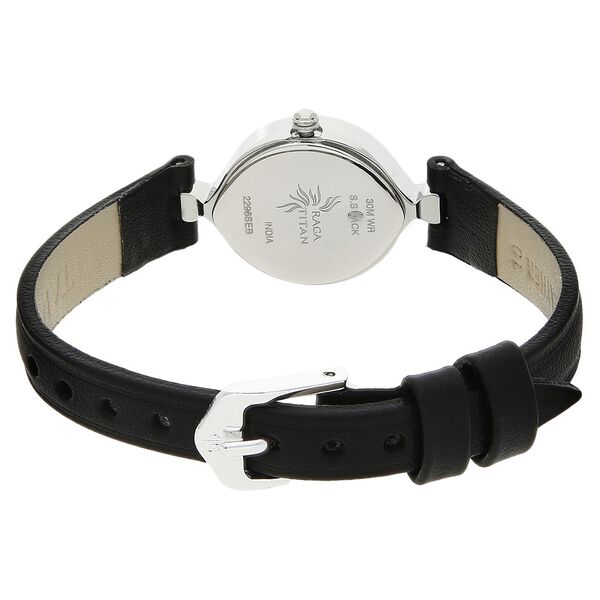 Titan Raga Silver Dial Women Watch With Leather Strap - image number 3