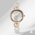 Fastrack Younique Quartz Analog Mother Of Pearl Dial Acetate And Metal Strap Watch For Girls - image number 0