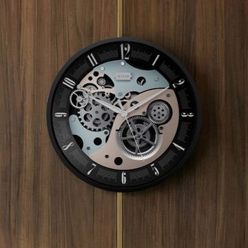 Titan Gear Wall Clock for Modern Homes With Silent Sweep Technology - 46 cm * 46 cm (Large)