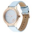 Titan Wander Blue Dial Women Watch With Leather Strap - image number 2