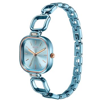 Sonata Colours of Earth Quartz Analog Blue Dial Metal Strap Watch For Women