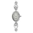 Titan Quartz Analog Silver Dial Metal Strap Watch for Women