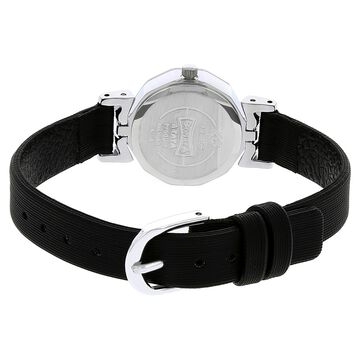 Sonata Quartz Analog Black Dial Leather Strap Watch for Women