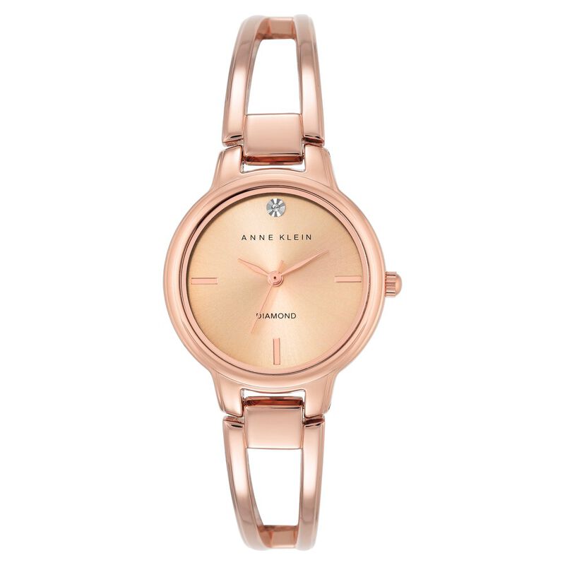 Anne Klein Quartz Analog Beige Dial Metal Strap Watch for Women
