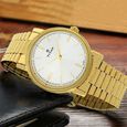Titan Quartz Analog with Date Silver Dial Golden Stainless Steel Strap Watch For Men