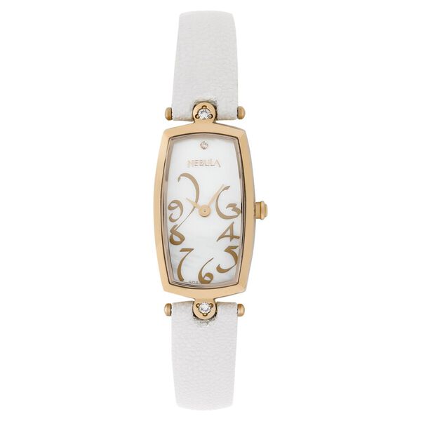 Titan Nebula Calligraphy Quartz Analog 18 Karat Solid Gold Watch for Women - image number 0