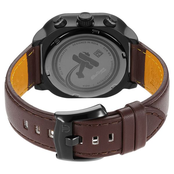 Titan Octane Aerobatics Green Dial Chronograph Leather Strap watch for Men - image number 4
