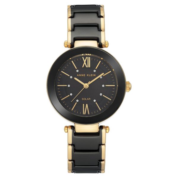 Anne Klein Quartz Analog Black Dial Two Toned Ceramic Strap Watch For Women - image number 0
