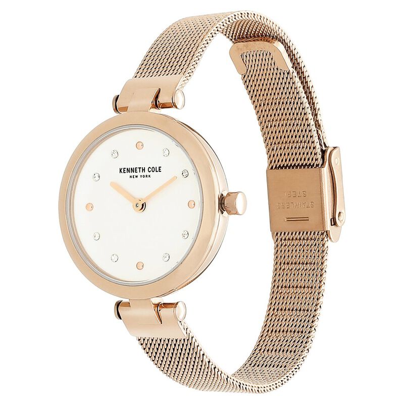 Kenneth Cole Quartz Analog Silver Dial Stainless Steel Strap Watch for Women - image number 2