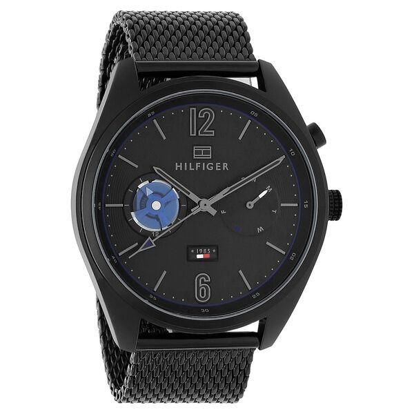 Tommy Hilfiger Quartz Analog Black Dial Metal Strap Watch for Men - image number 1