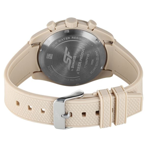 SF Genesis Bold Chronograph Watch for Men with Beige strap - image number 6