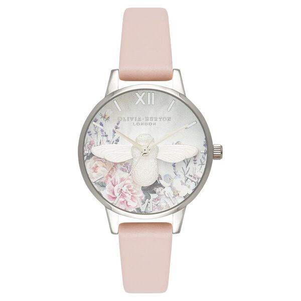 Olivia Burton Quartz Analog White Dial Leather Strap Watch for Women - image number 0
