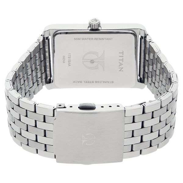 Titan Workwear Anthracite Dial Analog Stainless Steel Strap watch for Men - image number 3