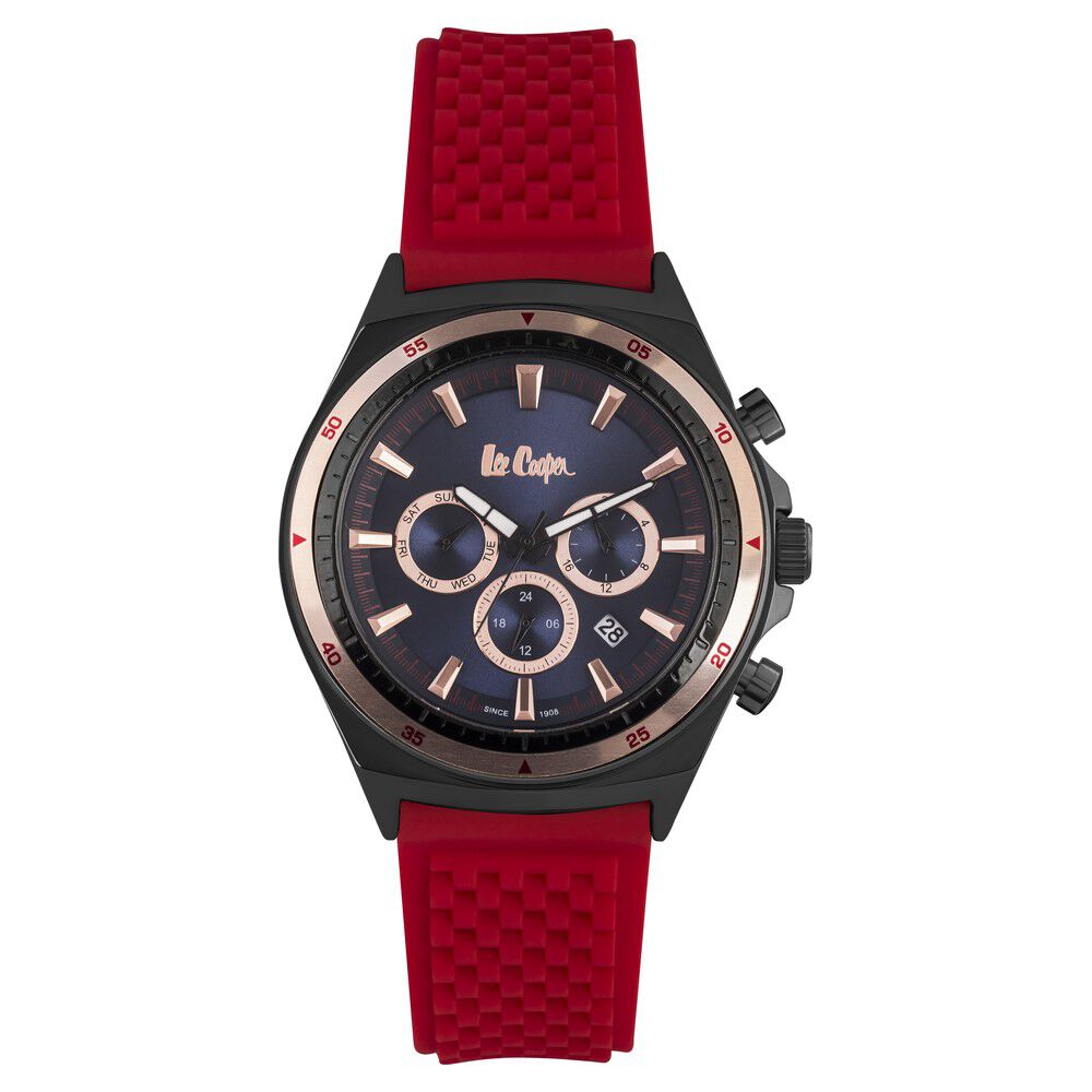 Buy Online Lee Cooper Quartz Chronograph Blue Dial Watch for Men