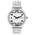Fastrack Bold Quartz Analog White Dial Leather Strap Watch for Guys