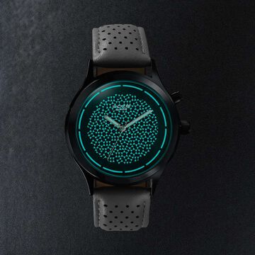 Poze By Sonata Quartz Analog Two Toned Dial Grey PU Leather Strap Watch For Men