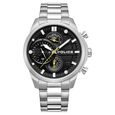 Police Quartz Multifunction Black Dial Silver Stainless Steel Strap Watch for Men - image number 0