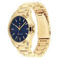 Tommy Hilfiger Quartz Analog Blue Dial Golden Stainless Steel Strap Watch For Men - image number 1