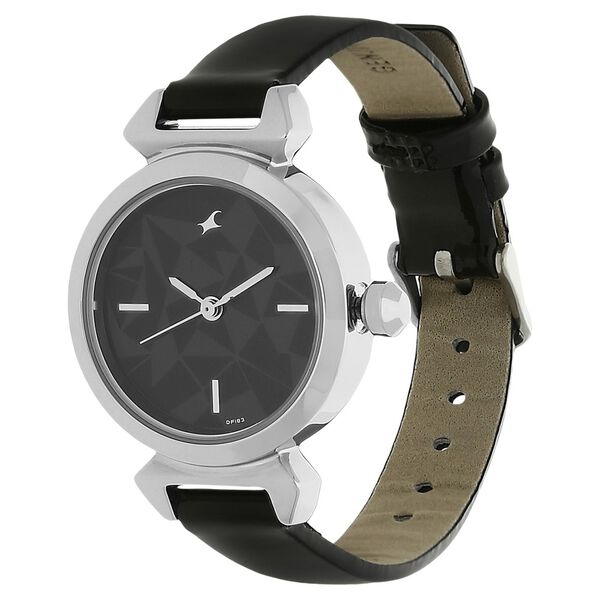 Fastrack Quartz Analog Grey Dial Leather Strap Watch for Girls - image number 1